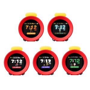 「圖片展示 Nintendo Sound Clock Alarmo 任天堂智慧互動鬧鐘,搭載2.8吋LCD顯示器與35款遊戲音效鬧鈴,結合智慧睡眠感應技術,讓起床體驗更具互動與樂趣。」