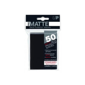 【卡牌周邊】Ultra Pro 50ct Pro-Matte 黑色標準甲板保護套《50入》