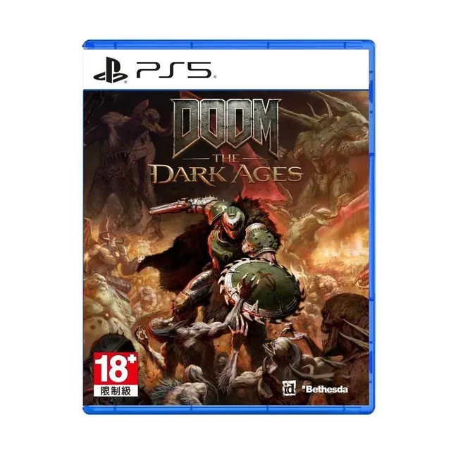 PS5 毀滅戰士:黑暗時代 中文版 遊戲封面圖 DOOM The Dark Ages