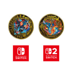 【NS / NS2】【預購】寶可夢傳說 ZA 中文版 「噴火龍Mega 鍍金徽章」預購特典 -2025年10月16日-