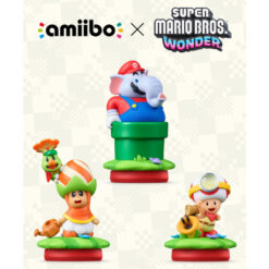 【amiibo】《超級瑪利歐兄弟 驚奇系列》大象瑪利歐 苞普林 奇諾比奧隊長 閒聊花花 3/26發售