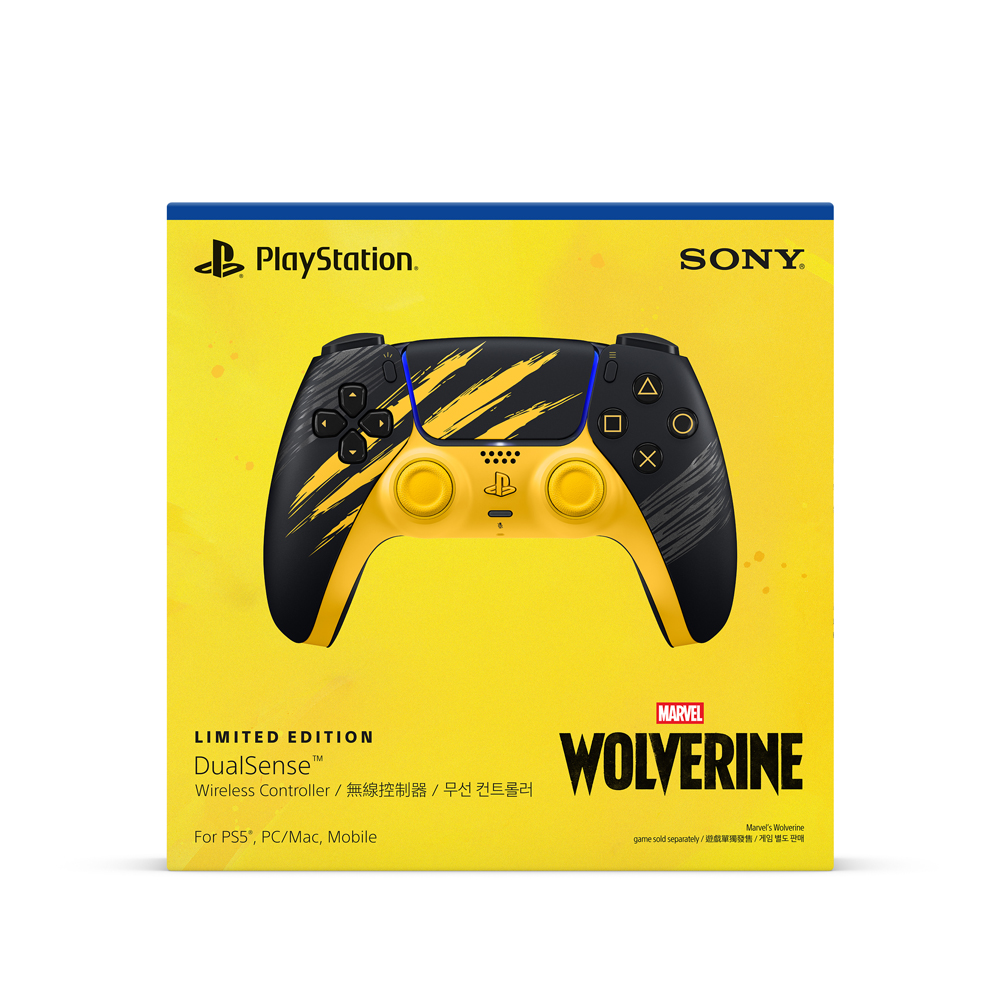 【SONY】PS5 DualSense 《漫威金鋼狼》戰鬥黃限量版 DualSense 無線控制器 預購9/15發售