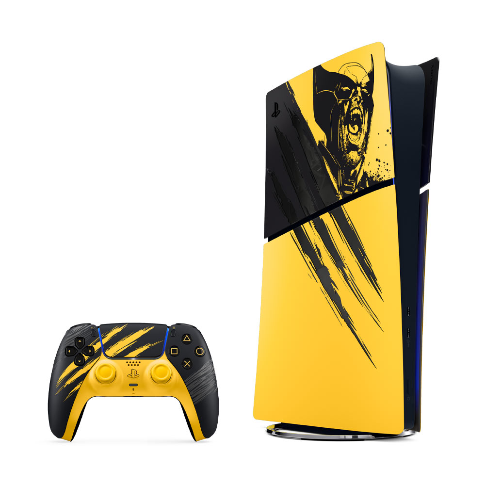 【SONY】PlayStation 5 SLIM (數位版) 台灣特仕主機(漫威金鋼狼戰鬥黃) 預購9/15發售:圖片 3
