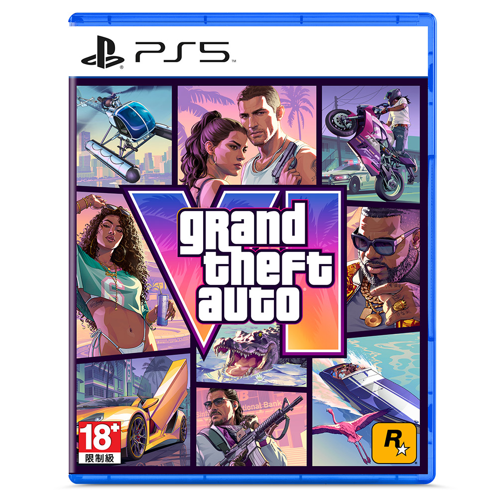 【PS5】俠盜獵車手6 GTA 中文一般版 (無光碟,實體數位序號) 首批「罪惡市復古」包特典 預購11/19